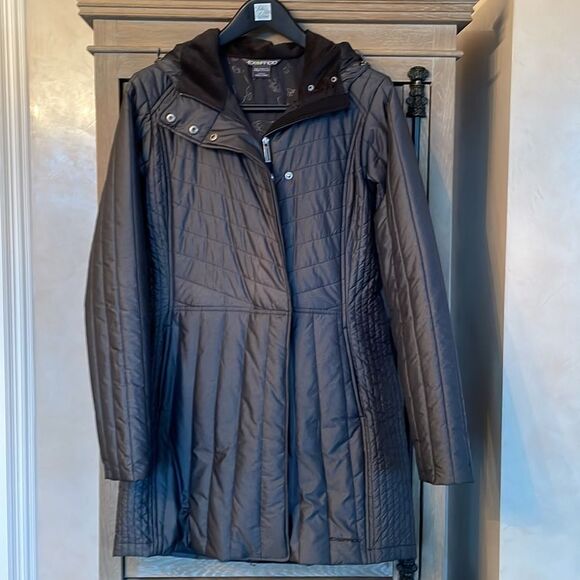 EXOFFICIO - Women’s Cosima Jacket Coat Small Petite (4-6) in grey black NWOT - Picture 3 of 15